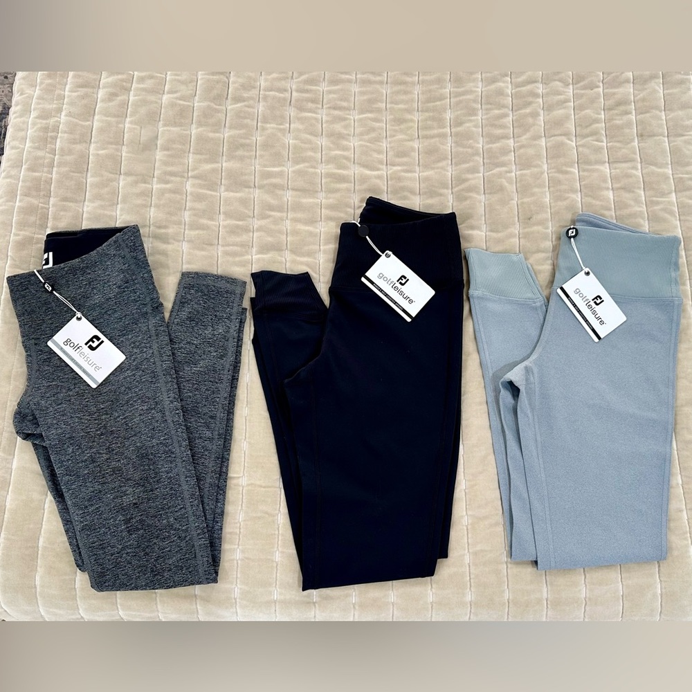 3 brand new pairs of FootJoy athleisure leggings